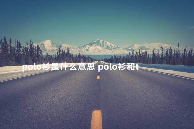 polo衫是什么意思 polo衫和t恤衫有什么区别